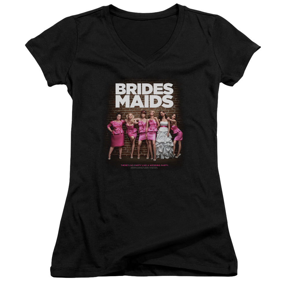 Bridesmaids - Poster - Junior V-neck - Black - Sm - Black