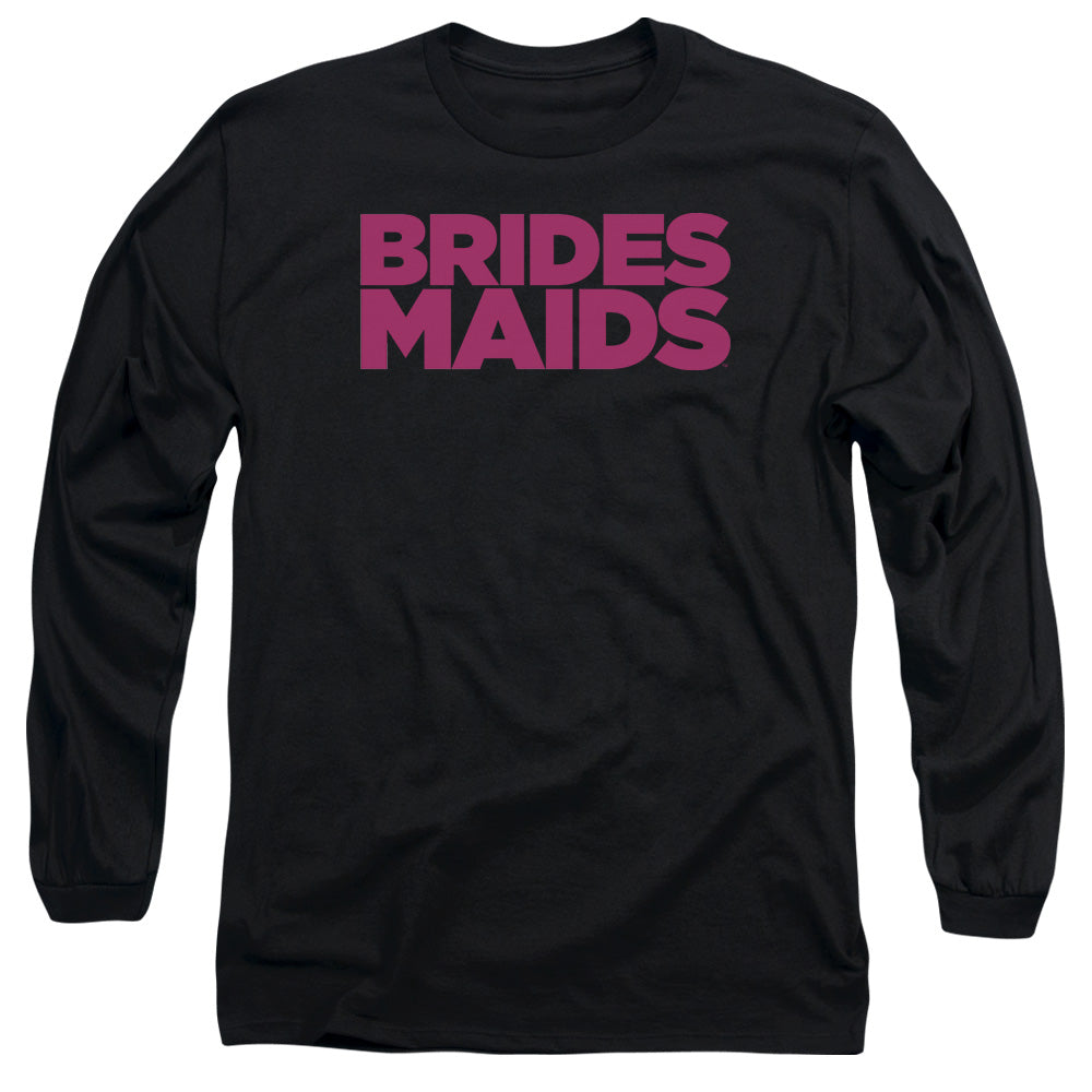 Bridesmaids - Logo - Long Sleeve Adult 18/1 - Black - Sm - Black T-shirt