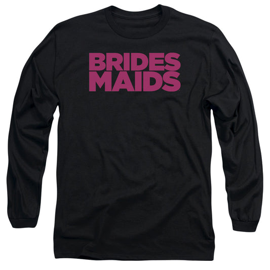 Bridesmaids - Logo - Long Sleeve Adult 18/1 - Black - Sm - Black T-shirt
