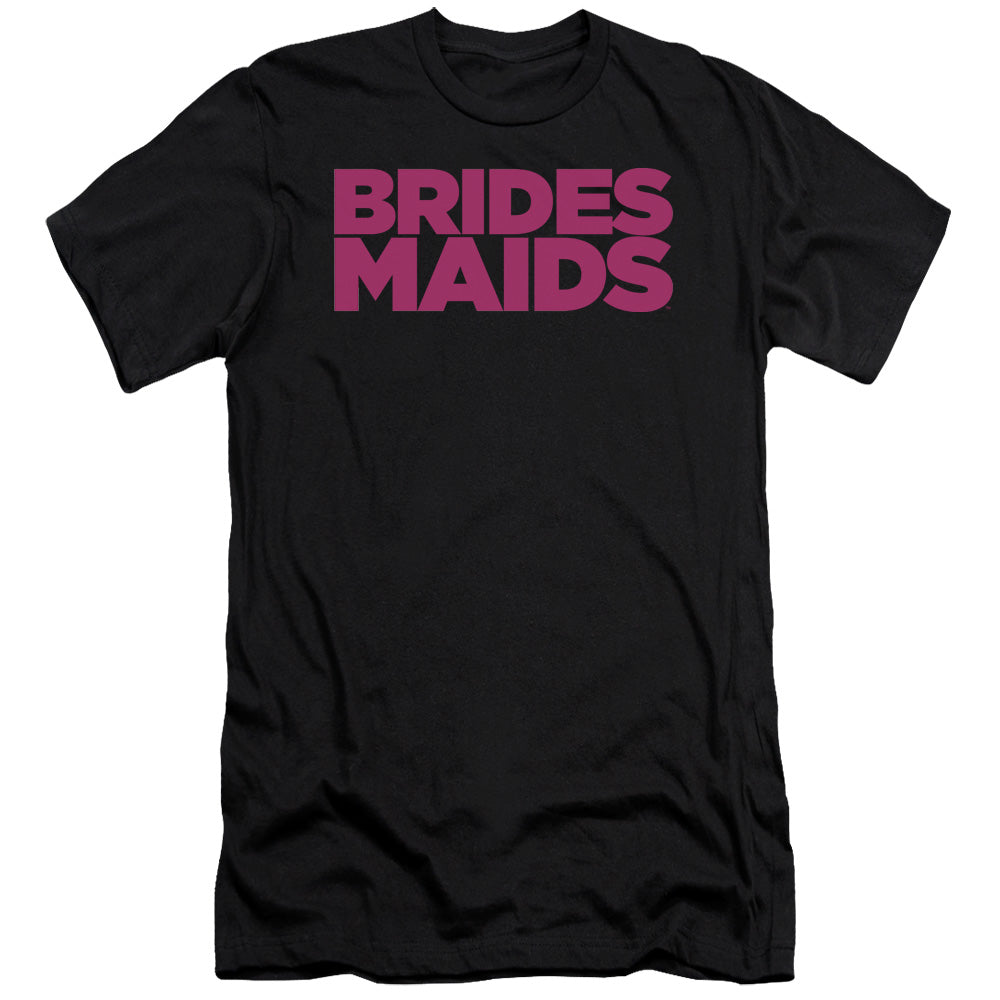 Bridesmaids - Logo - Short Sleeve Adult 30/1 - Black - Sm - Black T-shirt