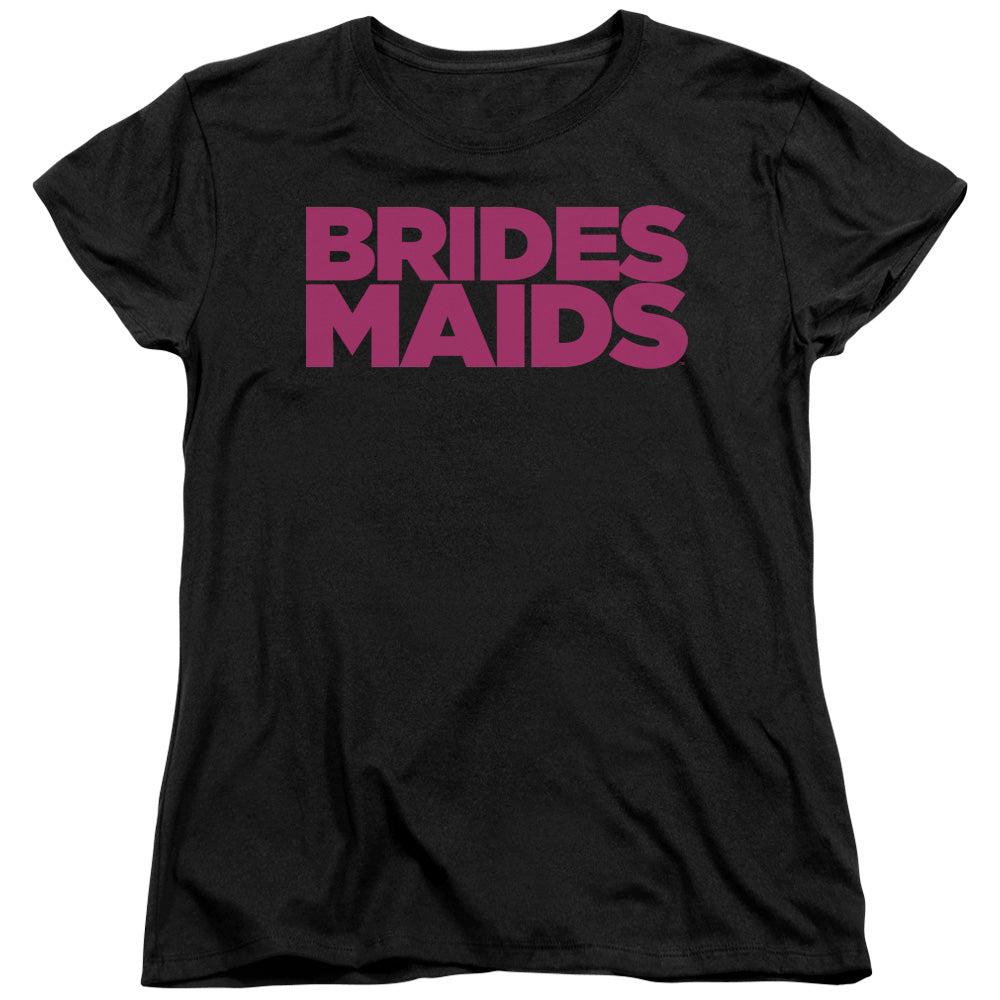 Bridesmaids - Logo - Short Sleeve Womens Tee - Black - Sm - Black T-shirt