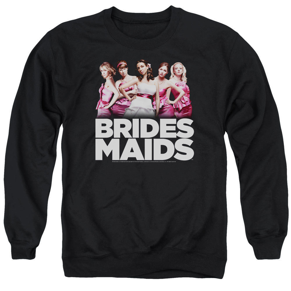 Bridesmaids - Maids - Adult Crewneck Sweatshirt - Black