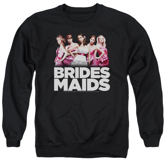 Bridesmaids - Maids - Adult Crewneck Sweatshirt - Black