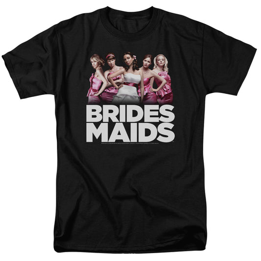 Bridesmaids - Maids - Short Sleeve Adult 18/1 - Black - Sm - Black T-shirt
