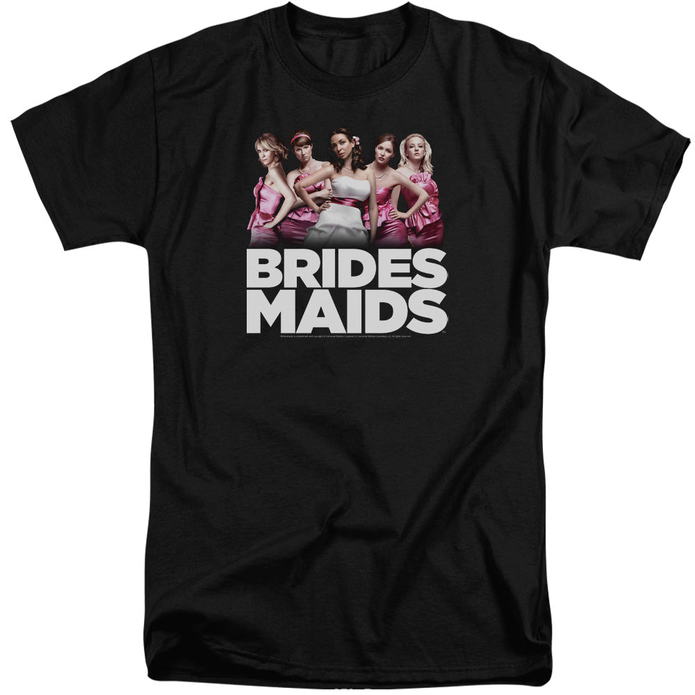 Bridesmaids - Maids - Short Sleeve Adult Tall - Black - Xl - Black T-shirt