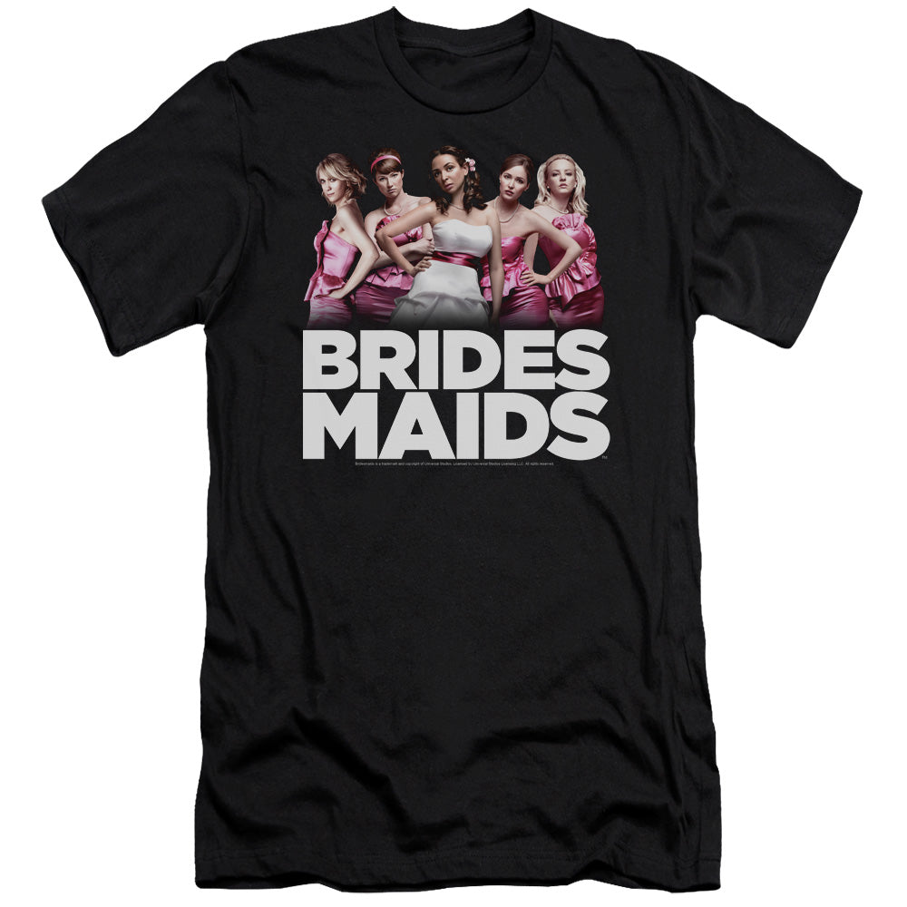 Bridesmaids - Maids - Short Sleeve Adult 30/1 - Black - Sm - Black T-shirt