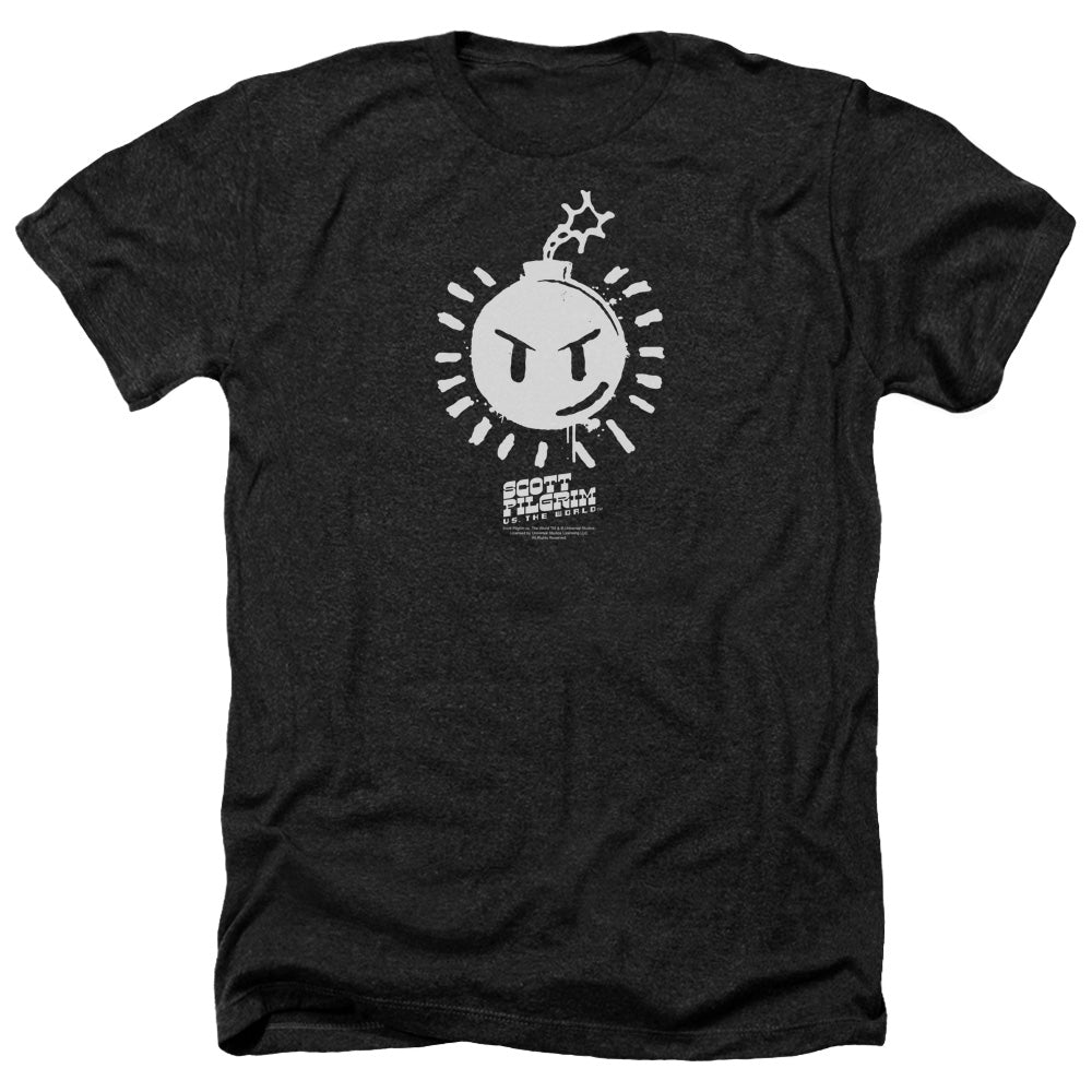 Scott Pilgrim - Sex Bob Omb Logo - Adult Heather-black