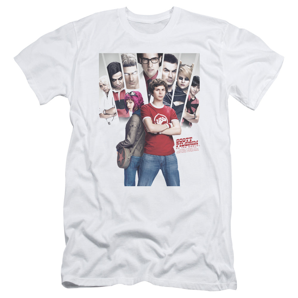 Scott Pilgrim - Pilgrim Poster - Short Sleeve Adult 30/1 - White T-shirt