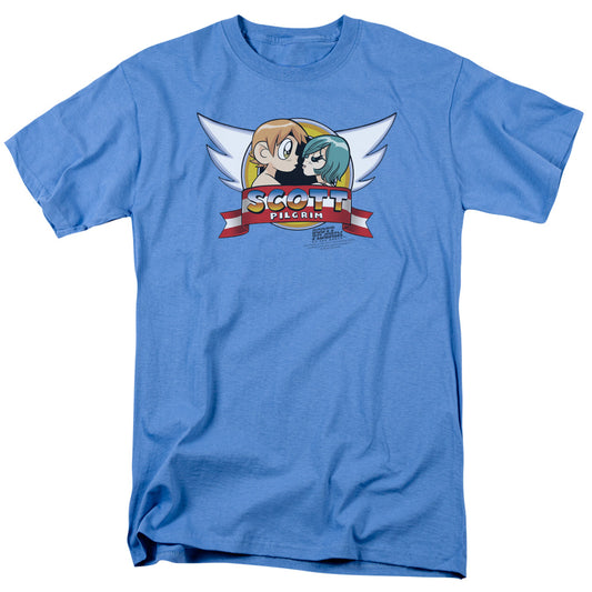 Scott Pilgrim - Sonic Scott - Short Sleeve Adult 18/1 - Carolina Blue T-shirt