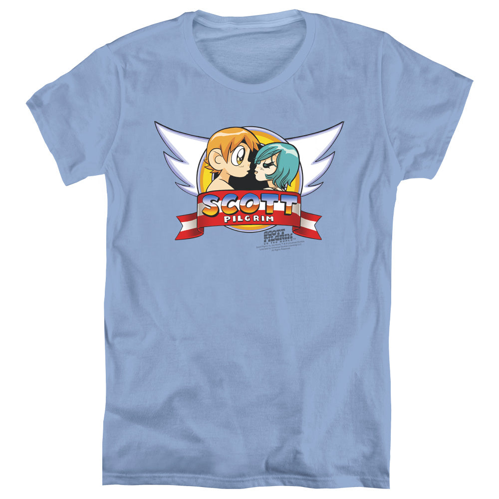Scott Pilgrim - Sonic Scott - Short Sleeve Womens Tee - Carolina Blue T-shirt