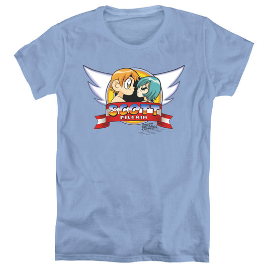 Scott Pilgrim - Sonic Scott - Short Sleeve Womens Tee - Carolina Blue T-shirt