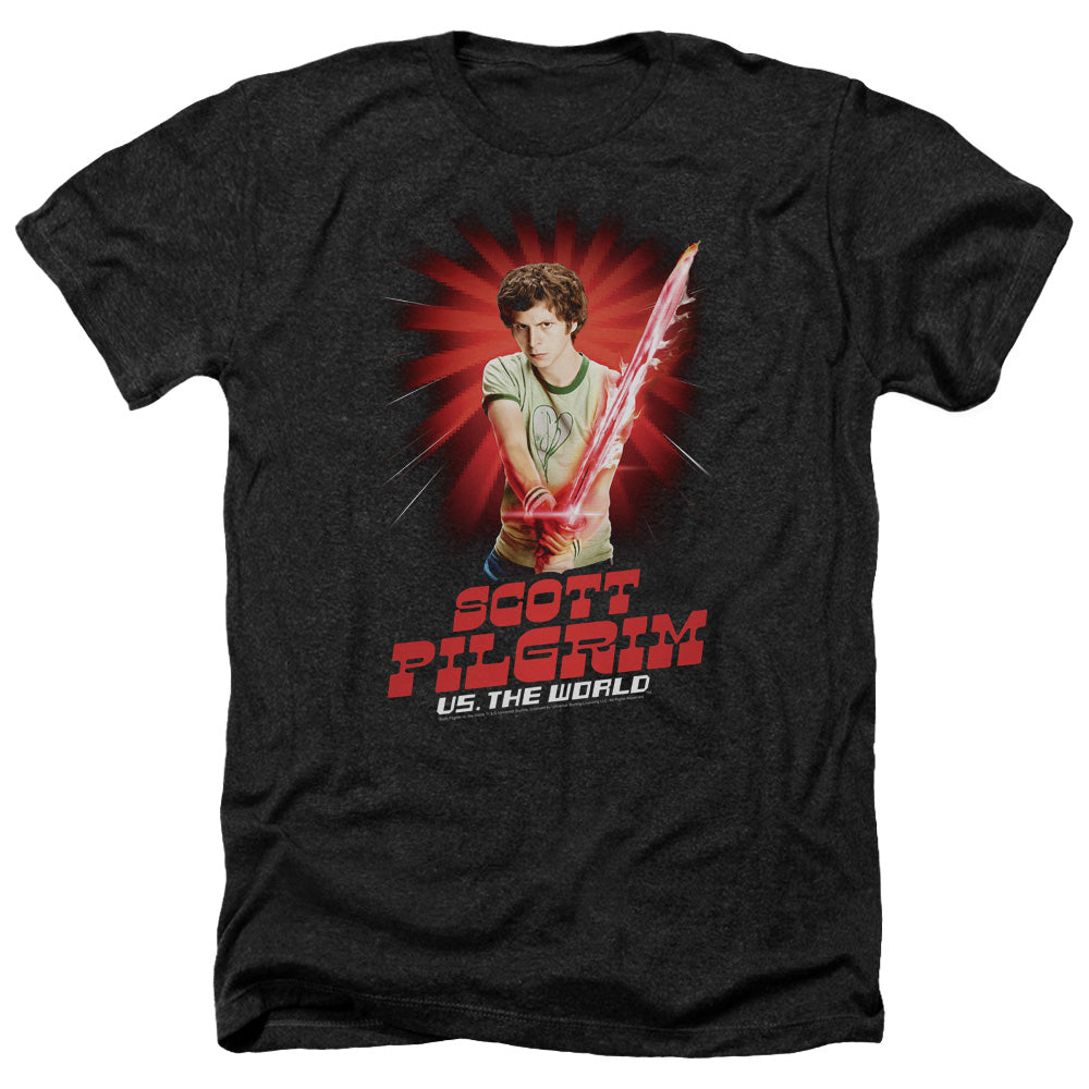 Scott Pilgrim - Super Sword - Adult Heather-black