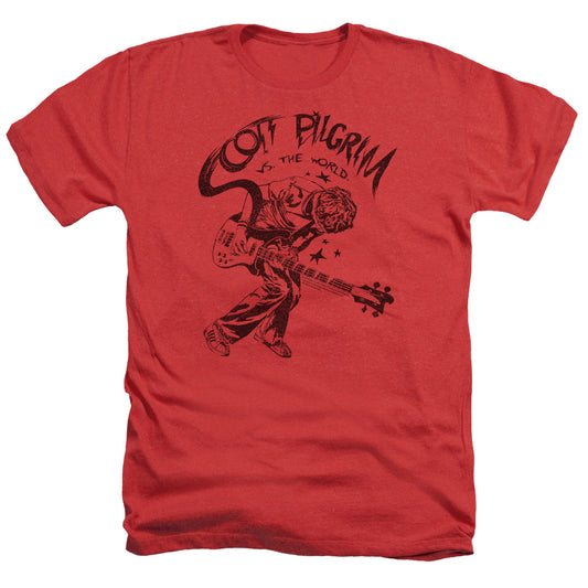 Scott Pilgrim - Rockin - Adult Heather - Red
