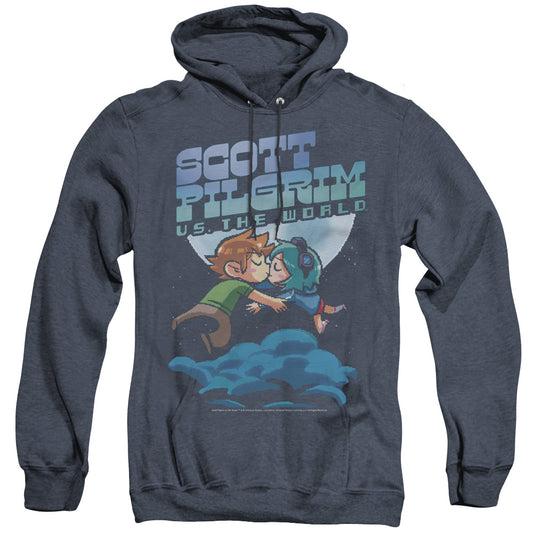 Scott Pilgrim - Lovers - Adult Heather Hoodie - Navy