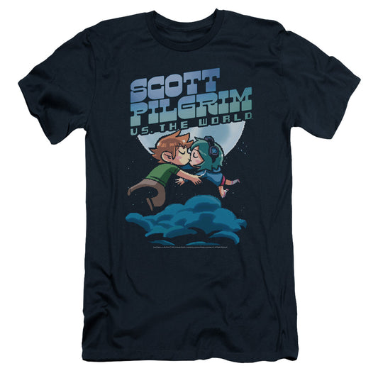 Scott Pilgrim - Lovers - Short Sleeve Adult 30/1 - Navy T-shirt