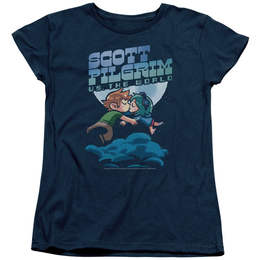 Scott Pilgrim - Lovers - Short Sleeve Womens Tee - Navy T-shirt