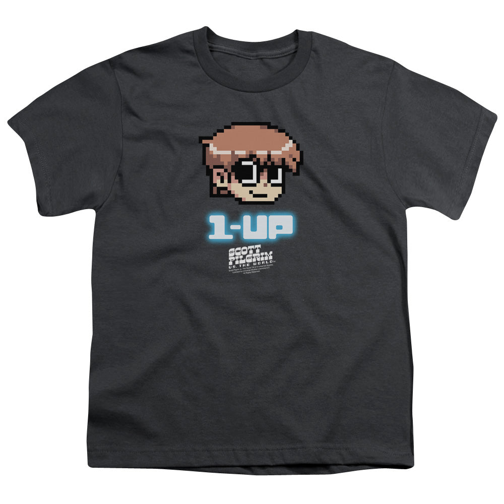 SCOTT PILGRIM 1 UP - S/S YOUTH 18/1 - CHARCOAL T-Shirt