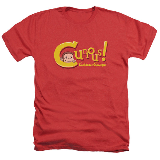 Curious George - Curious - Adult Heather - Red - Sm - Red