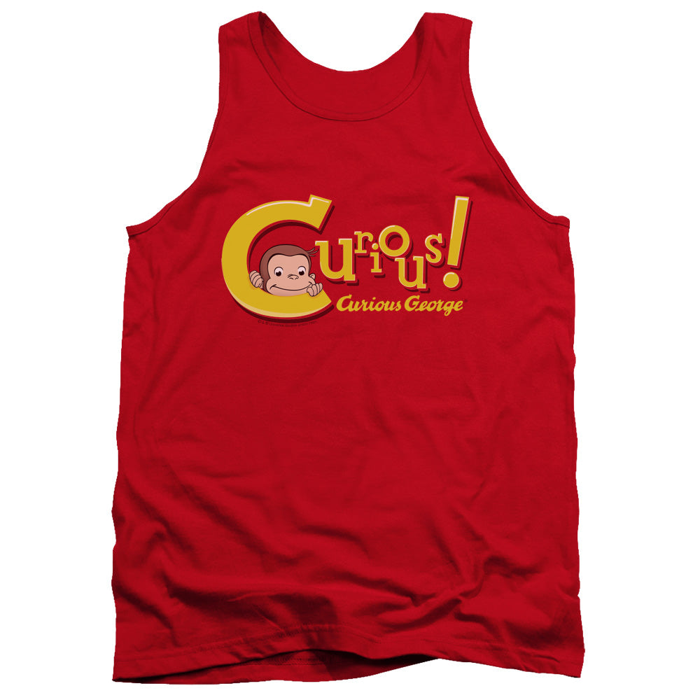 Curious George - Curious - Adult Tank - Red