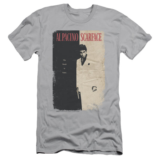 SCARFACE VINTAGE POSTER - S/S ADULT 30/1 - SILVER T-Shirt
