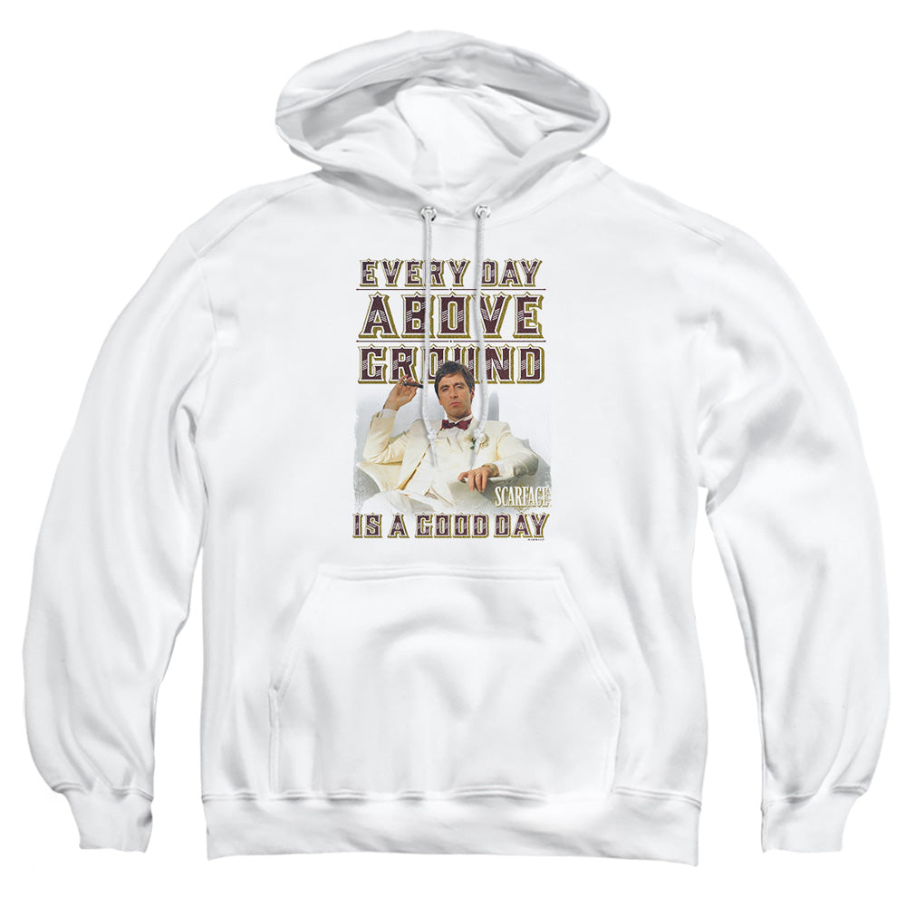 Scarface - Above Ground - Adult Pull-over Hoodie - White