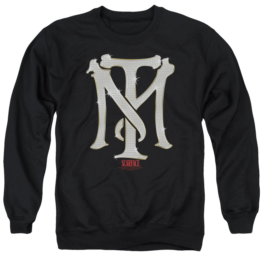 Scarface - Tm Bling - Adult Crewneck Sweatshirt - Black