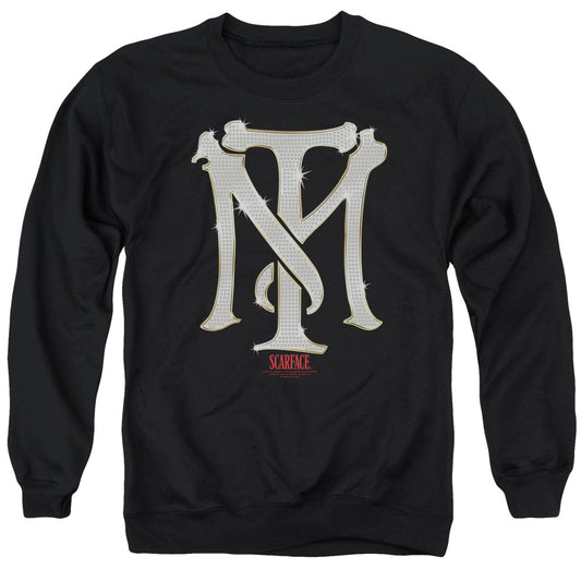 Scarface - Tm Bling - Adult Crewneck Sweatshirt - Black