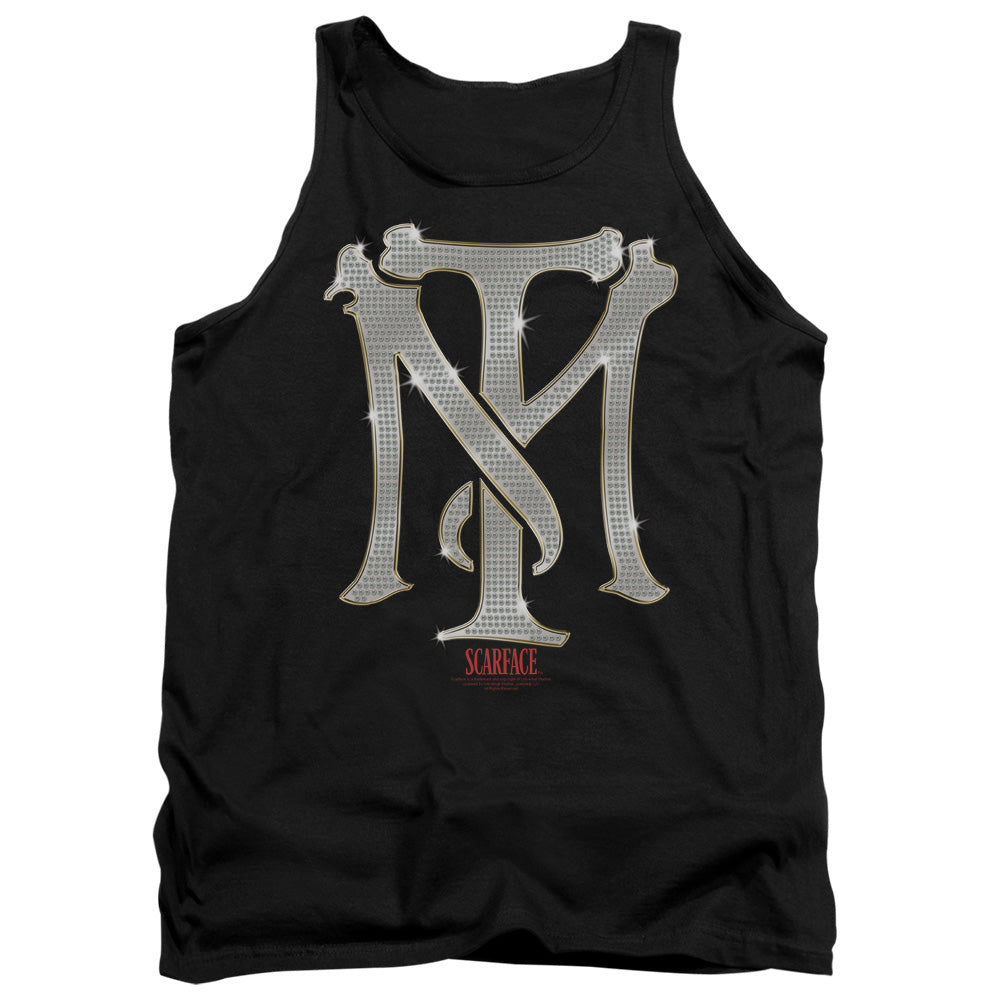 Scarface - Tm Bling - Adult Tank - Black