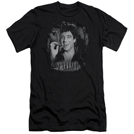 SCARFACE SMOKEY SCAR - S/S ADULT 30/1 - BLACK T-Shirt