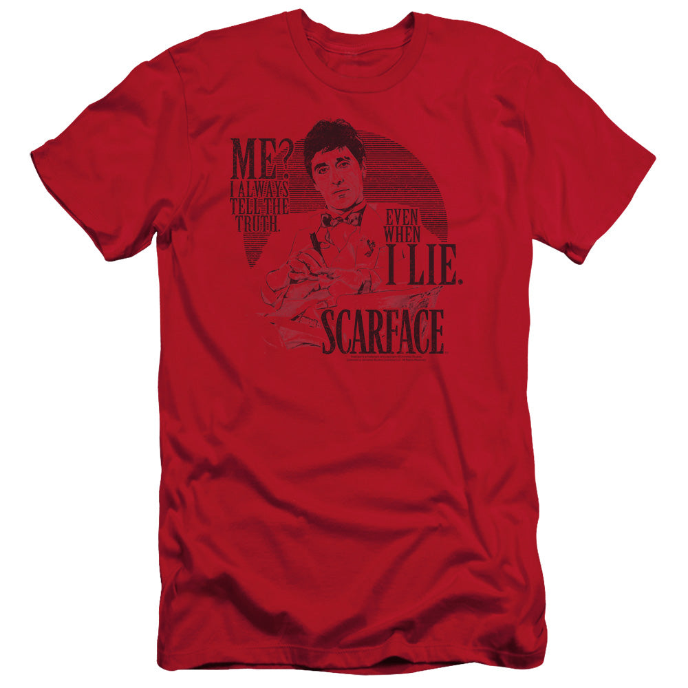 Scarface - Truth - Short Sleeve Adult 30/1 - Red T-shirt