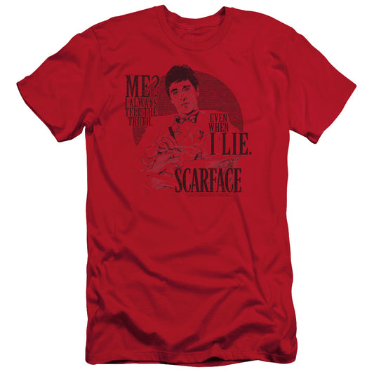Scarface - Truth - Short Sleeve Adult 30/1 - Red T-shirt