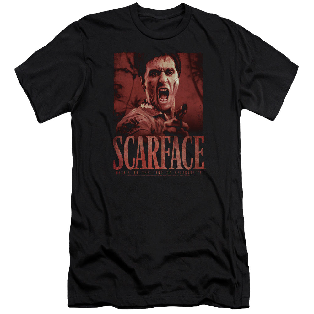 Scarface - Opportunity-premuim Canvas Adult Slim Fit 30/1 - Black