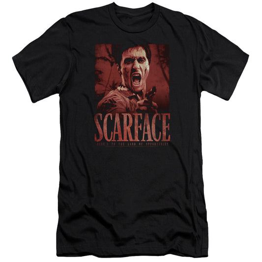 Scarface - Opportunity-premuim Canvas Adult Slim Fit 30/1 - Black