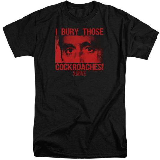 Scarface - Cockroaches - Short Sleeve Adult Tall - Black T-shirt