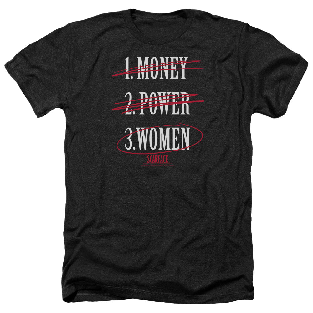 Scarface - Money Power Women - Adult Heather-black