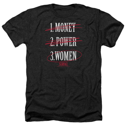Scarface - Money Power Women - Adult Heather-black