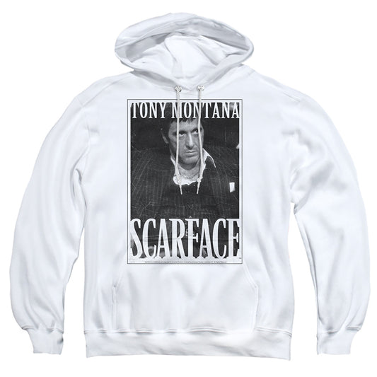 Scarface - Business Face - Adult Pull-over Hoodie - White