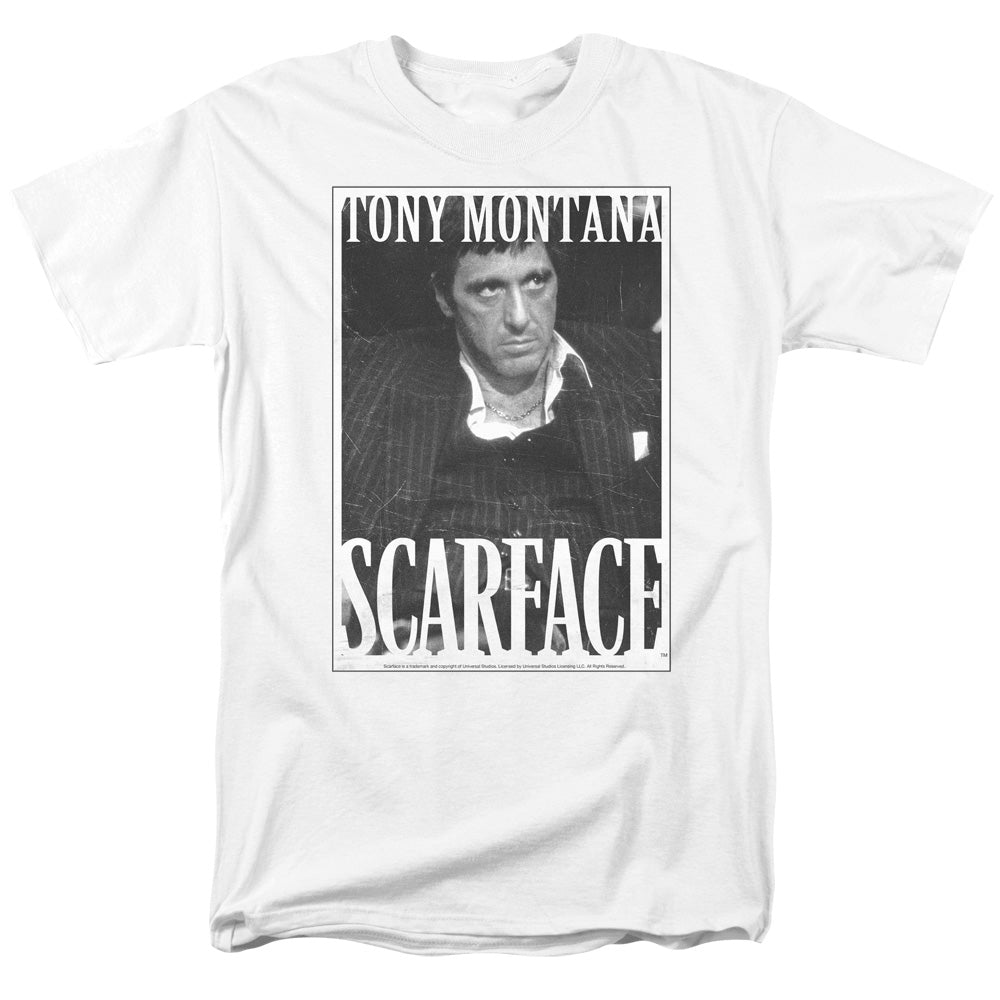 Scarface - Business Face - Short Sleeve Adult 18/1 - White T-shirt