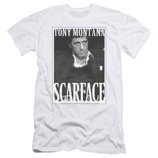 Scarface - Business Face - Short Sleeve Adult 30/1 - White T-shirt