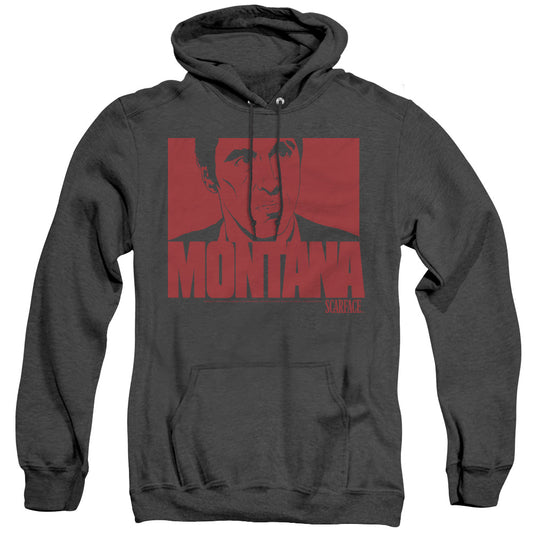 Scarface - Montana Face - Adult Heather Hoodie - Black