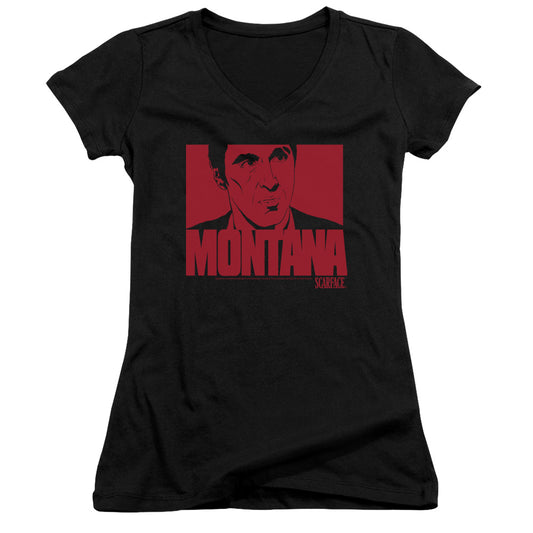 Scarface - Montana Face-junior V-neck - Black