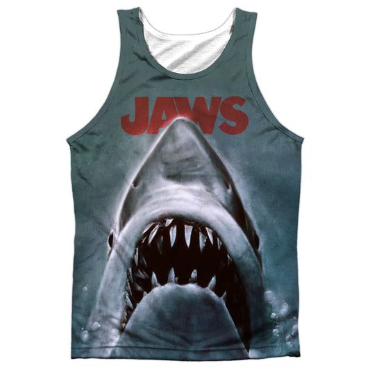 Jaws - Poster - Adult 100% Poly Tank Top - White