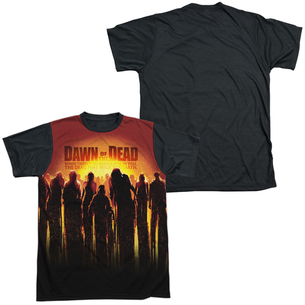 Dawn Of The Dead - Swarm - Short Sleeve Adult White Front Black Back - White T-shirt