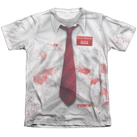 Shaun Of The Dead - Bloody Shirt - Adult 65/35 Poly/cotton Short Sleeve Tee - White T-shirt