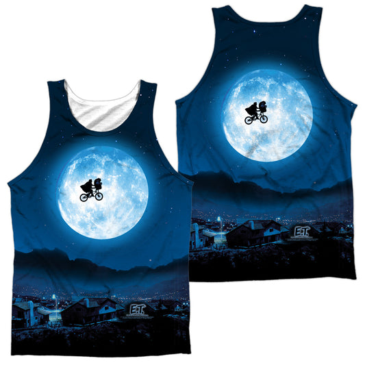 Et - Moon - Adult 100% Poly Tank Top - White