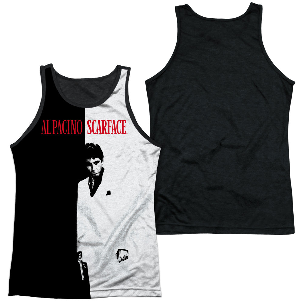 Scarface - Big Poster - Adult Poly Tank Top Black Back - White