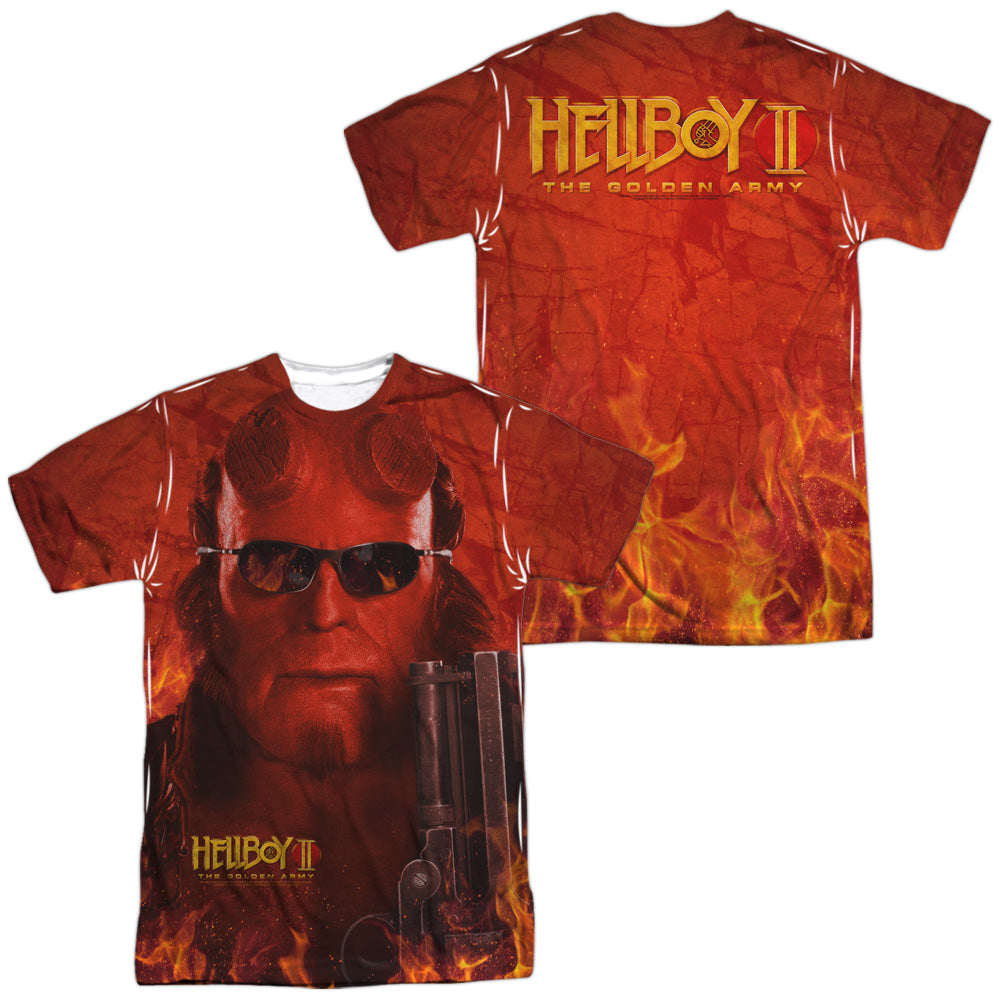 Hellboy Ii - Big Red - Short Sleeve Adult Poly Crew - White T-shirt