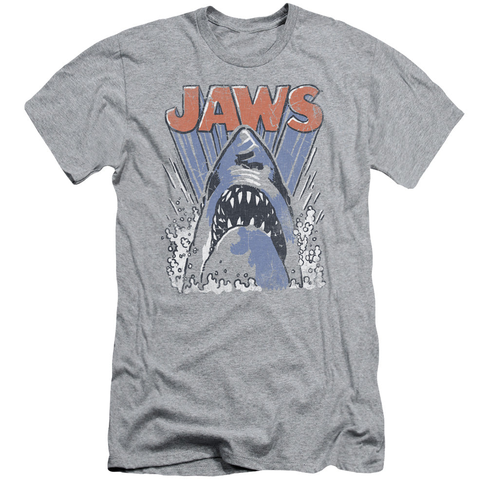 Jaws - Comic Splash - Short Sleeve Adult 30/1 - Athletic Heather T-shirt