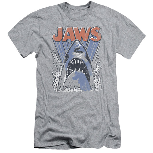 Jaws - Comic Splash - Short Sleeve Adult 30/1 - Athletic Heather T-shirt