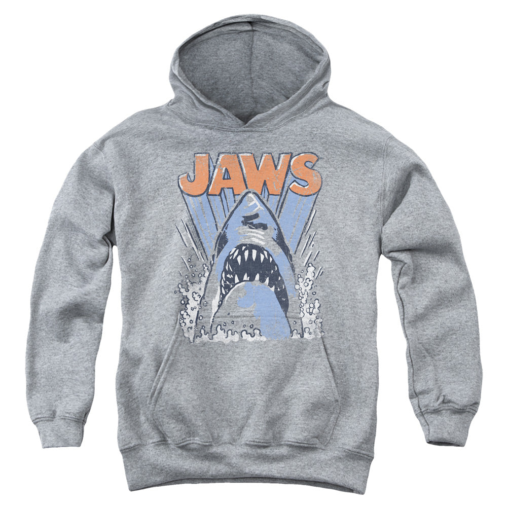 Jaws Comic Splash-youth Pull-over Hoodie - Heather